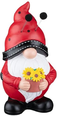 Gonk Ladybird Ornament, Garden Gonks Ornaments Outdoor, Ladybug Figurine