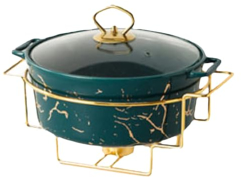 Eleeonora Ceramic Soup Tureen With Lid,Ceramic Soup Tureen,Traditional Clay Pot Cooking,Easy Clean,Large Capacity,Suitable For Refrigerator,Double Boiler,Dishwasher,Disinfection
