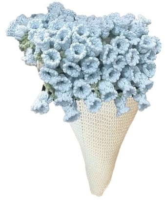 LYGBDSS Manta de Ramo de Flores de Ganchillo,Manta Terminada Que Se Convierte en Un Ramo,Decoración para Bodas Hogar Cama Sofá Mesa,Regalo para Familiares Amigos y Amantes,B,110cm(43in)