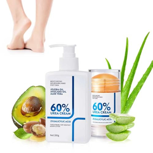 NIZENTA Urea Cream 60 Percent Body Lotion/Foot Care Urea Cream Stick, Body Lotion for Dry Skin, urea foot cream Deeply Moisturising with Rapid Absorption Creates Smooth Skin