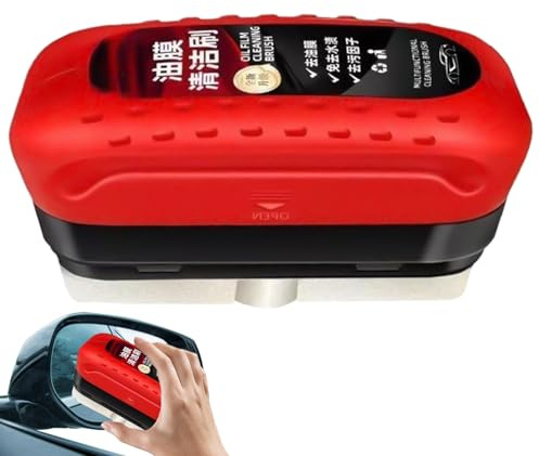 2 potenti detergenti per parabrezza, 120 ml, spazzola per la pulizia del