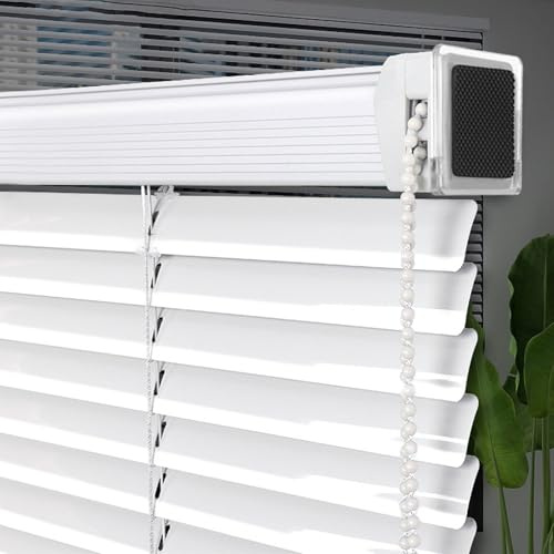 Store Vénitien en Aluminium pour Fenêtre,Protection Contre la lumière et l'éblouissement,Lattes de 25 mm pour Maison,Bureau,Salle de Bain,avec perçage,Kit de Montage Inclus (55cm x 70cm)