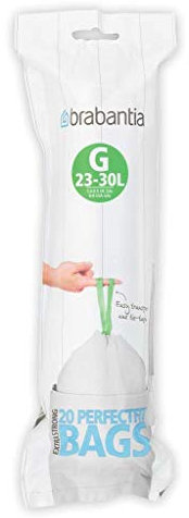 Brabantia - Rouleau de 20 sacs plastique 23-30 litres