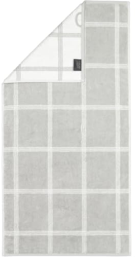 Cawö Handtücher Luxury Home Two-Tone Grafik 604 Platin - 76