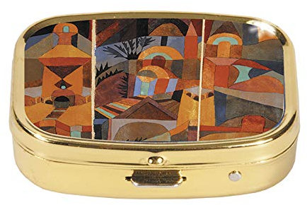 Fridolin Paul Klee Pillendose Pillendöschen Metall **Tempelgärten**