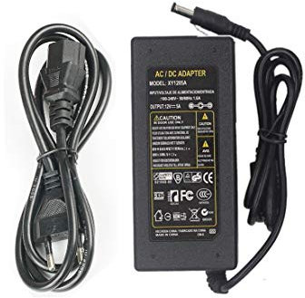 Adattatore di Alimentazione 12V 5A,Trasformatori Adattatori AC100-240V 60W, 5.5mm x 2.1mm,per LED Striscia,Luci LED,Monitor TFT LCD,Videocamera di Sorveglianza, DVD,Router,Massimo 60W