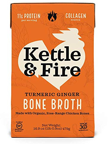 Kettle & Fire Broth Bone Chicken Turmeric Ginger, 16.9 Ounce