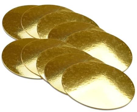 Gold Tortenunterlage Rund, 15cm