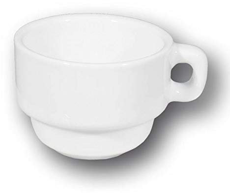 Kaffeservice 2 personer vitt porslin - Roma