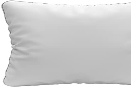 Soleil d'ocre, Traversin Blanc, Nuage, Blanc, 140 cm, Uni, Coton