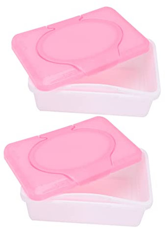 Amosfun Tischständer 2 Stücke Boxen Umweltfreundliche Tücherbox Fall für Babytücher Serviettenetui aufbewahrungsdose Storage Boxes Feuchttücher-Organizer Feuchttuchhalter Wagen