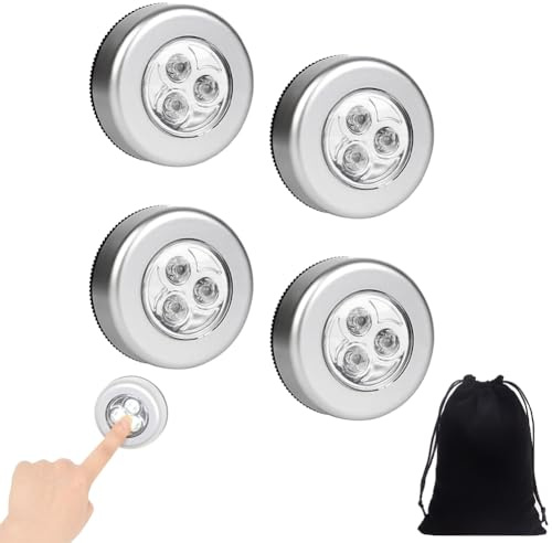 Luce Notturna Sensore Movimento,Luce a induzione Interna,Luci per Armadi a LED,Luce per Armadi/Guardaroba,Luci Notturne Wireless per Cucina,Vetrina,Toletta,Corridoio (4)