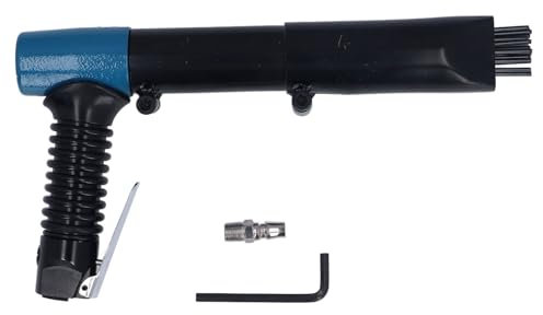 FTVOGUE Nettoyeur Pneumatique Pratique de 1/4 Pouces, 5500BPM, 19 Aiguilles, Nettoyeur à Air pour Enlever la Rouille, Scories de Soudage, Peinture