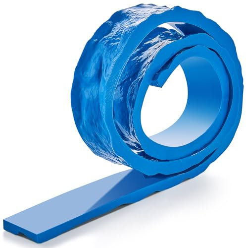 VEVOR Stampi per Cemento 2288 x 78 mm, Tappetino Rettangolare in Poliuretano per Piastrelle in Pietra, Stampo per Cemento per Pavimenti in Ardesia, per Decorazione Esterna, Blu