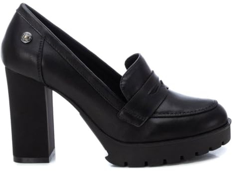REFRESH - Mocasines Mujer Negro - Calzado Cómodo y Versátil - Moda Casual - Modelo 17225401 (Talla 38)