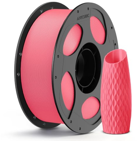 ANYCUBIC Filamento PLA 1,75 mm, Filamento PLA per Stampante 3D, Confezione Sottovuoto, Identificazione Intelligente per Stampa Intelligente, Rosa 1KG