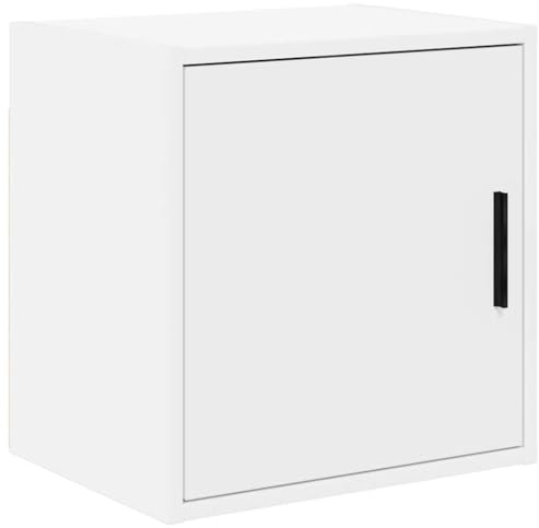 Runheo Armoire murale de garage en bois blanc, 40 x 30 x 41 cm, capacité de charge de 60 kg, armoire de rangement pour outils et accessoires, convient pour atelier, bureau, entrepôt et ménage