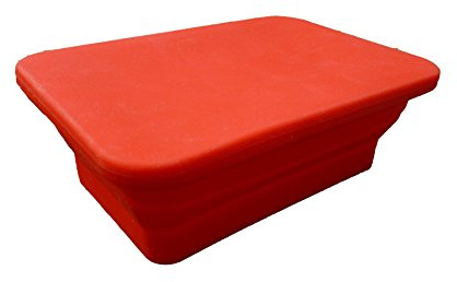Oven & Microwave Safe Silicone Collapsible Lunch Box / Cake Mold / Food Container with Silicone Lid - Bake, Cook, Freeze, Heat, Store all in the Same Container!