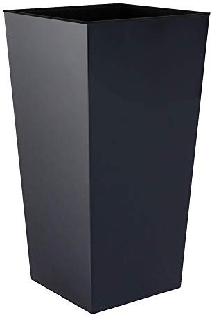 Prosperplast XS Tamaño Antracita Urbi 26 cm de altura florero de plástico con interior liner, 7 colores