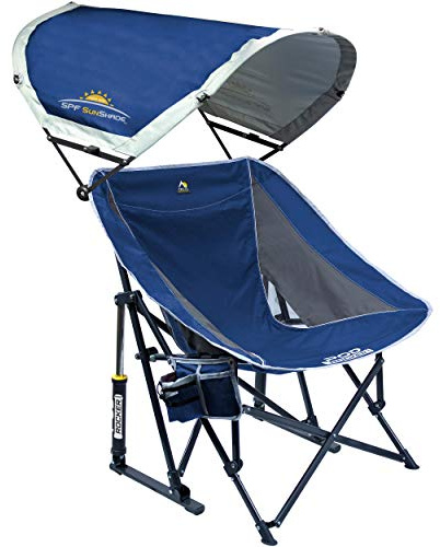 GCI Outdoor Pod Rocker Outdoor Rocking Chair with SunShade Canopy