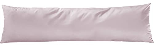 Pure Label Mako Satin Seitenschläferkissen 40x145 cm aus Baumwolle in rosa - Traumhaft weicher Kissenbezug für Seitenschläfer passend zu unserer Bettwäsche Sets