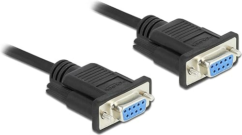 Delock Câble série RS-232 D-Sub 9 femelle vers femelle pour modem null 10 m