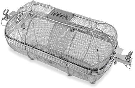 Weber 7676 Crafted Crisping Rotisserie Basket, Silver