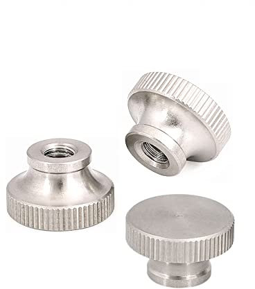 5 pz M10-1.5 foro cieco in acciaio inox 304 Dadi a testa alta, dadi zigrinati, dadi zigrinati, manopole dadi