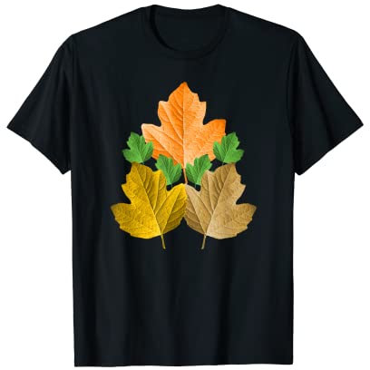 feuilles colorées d'un arbre dans la forêt automne feuille arbre à feuilles caduques T-Shirt