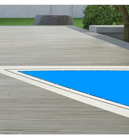Acuacober-i Essential Cobertor Invierno Funda para Piscina de 3.00 x 3.00 m - Medidas totales Lona: 3.30 x 3.30 m/Color Exterior: Azul/Interior: Negro/GARANTÍA: 3 años