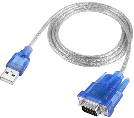 YACSEJAO USB zu Seriell (9 Pin) Adapter DB9 Stecker RS-232 zu USB 2.0 Konverter Kabel für Windows 10 8 7 VISTA XP Mac OS, 1.2M