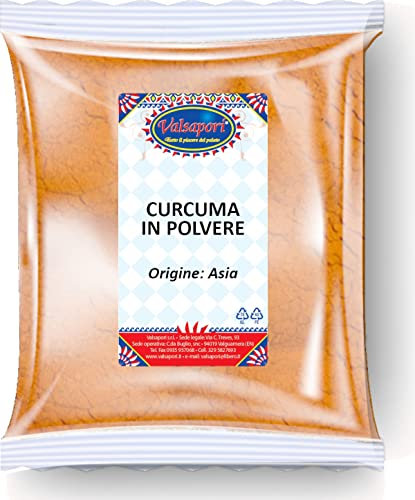 Curcuma in Polvere 100% Naturale - Busta da 250g | Spezia Pregiata per Curry, Zuppe e Ricette Salutari dal Gusto Intenso
