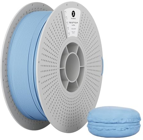 kexcelled Macaron Eisblau Matte PLA Filament, 1,75mm, 1kg | Matt Textur Finish Farbe, 3D Druck Ästhetische Materialien, Maßgenauigkeit +/- 0,03mm, für FDM 3D Drucker, AMS Kompatibilität