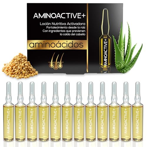 Xhanon professional Ampollas Anticaída Cabello de Mujer y Hombre - Contenido en Biotina, Soja y Aloe Vera - Tratamiento prevención caída y fortalecedor del bulbo - 12 ampollas de 10ml… (1 PACK)