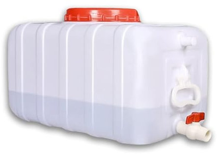TUOYIBO Tanques de Almacenamiento de Agua de plástico Grandes 50L/80L/110L/200L Almacenamiento de Agua de Emergencia Camping y Senderismo Almacenamiento de Agua Contenedor de Agua Tanque de