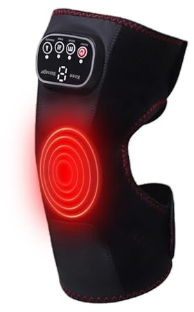 Knee Massager With Heat, Adjustable Knee Massager, Elbow And Knee Massager, Vibration Knee Pad, Knee And Shoulder Massager With Heat And Vibration For Knee And Shoulder
