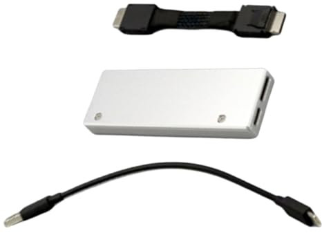 Fazvncv PCIE4.0 Custodia Adattatore per Hard Disk in Alluminio Box Box Box 2.5 Custodia per Hard Disk Esterni per Desktop