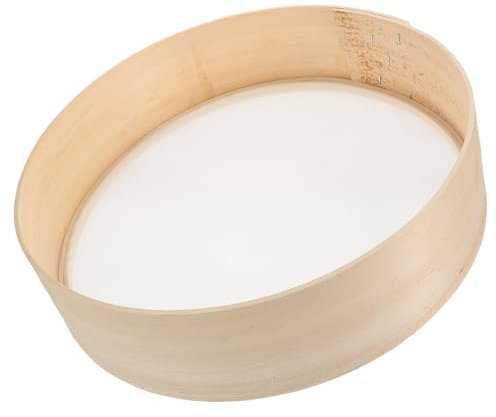 WEKADRIN Setaccio in Legno per Farina con Maglia Fine Mesh Setaccio per Dolci e Pasta da Forno Filtro Stabile e Leggero per Uso Domestico