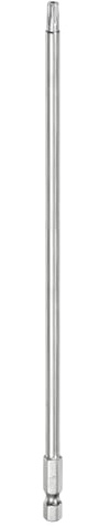 QUARKZMAN T25 Punte Cacciaviti Torx Sicurezza 8 L Set Precisione | Gambo Esagonale 1/4, Acciaio S2, Magnetiche, Antimanomissione, Testa Torx e Foro, per Punte Trapano Rimuovere Viti Fissaggio
