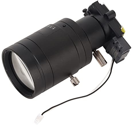 Cryfokt CCTV-Sicherheitskamera-Objektiv mit 5-50mm 10X manuellem Varifokal-HD-Objektiv für IP-AHD-Sicherheitskamera, F1.6 HD 4MP M12Mount Long Focus, 1/2.7in Bildformat
