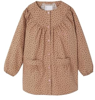 Vertbaudet Mädchen Malkittel mit Leoprint beige 110