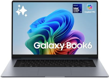 Samsung Galaxy Book6 (16, Ultra 7 355, 16GB), Copilot+PC, Processore Intel Core Ultra 7 355, 512GB, Batteria Lunga Durata, Portatile, Design Sottile, Display IPS, Galaxy AI, Gray [ver. Italiana]