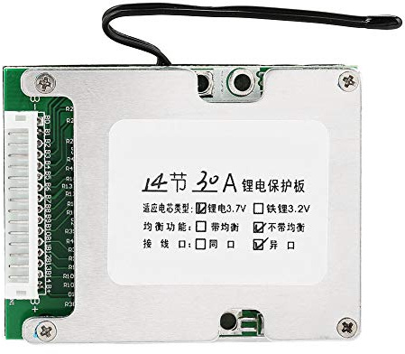 Gavigain Placa de protección de batería de Litio 14S 30A Placa PCB Celda de Iones de Litio Carga rápida Protección contra Cortocircuitos de celda ternaria