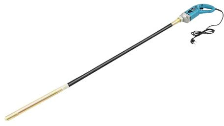 Compressore per calcestruzzo, 1300 W, con asta vibrante da 1,5 m, diametro 35 mm, per lavori di ristrutturazione, pilastri in calcestruzzo e costruzione stradale