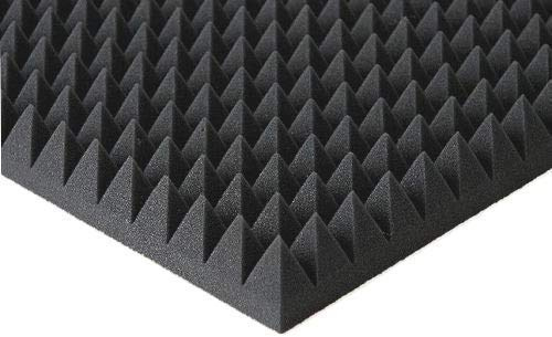Pyramiden Schaumstoff SELBSTKLEBEND FOLIE Dämmung Schallschutz ~ Flammhemen- MVSS302 akustik Selbstklebend, (ca 100x50x5cm)