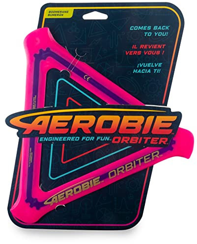 Aerobie Orbiter Boomerang, dreieckiger Boomerang mit Durchmesser 24, 5cm, farblich Sortiert