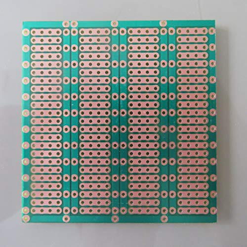 5stk 6.1x6.3cm 4er Joint holes Streifenraster Raster Lochraster Veroboard Stripboard Prototype Paper PCB Platine Leiterplatte Universal Experiment Matrix Circuit Board