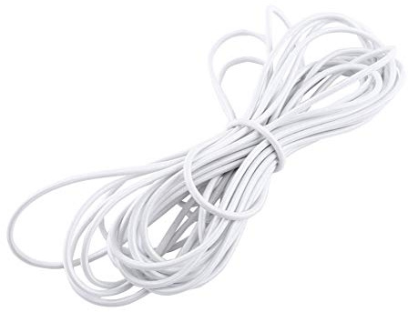Black/White 5M/10M Elastic Bungee Cord Nylon Cords Kayak Stretch String Rope Tie Down Trailer Strap(5mm*10M-White) Painting Tools