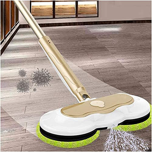 YC° Sin Cable eléctrico Mop - Rociar eléctrico Desinfección Mop - 160ml Gran Tanque de Agua, Pulidora en Madera Dura, Azulejos, baldosas, Vinilo, mármol y Piso Laminado