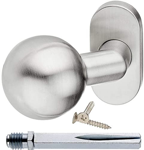 Hardware Store Türknauf 100% Edelstahl Türknopf Türgriff Fixknauf Fixknopf TOP Qualität NEU Oval